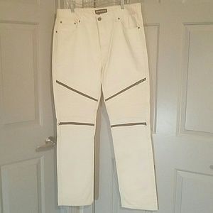Men's white dress jeans 38x34